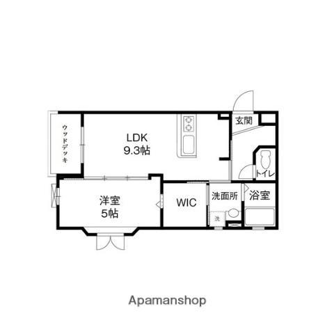 ヴィラフィレーチェ(1LDK/1階)の間取り写真