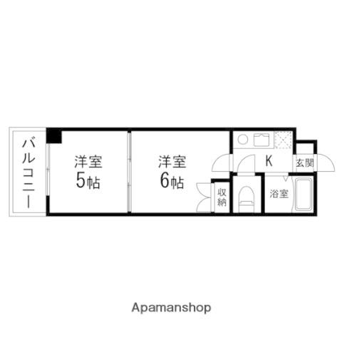 SAKO泉中央(2K/3階)の間取り写真