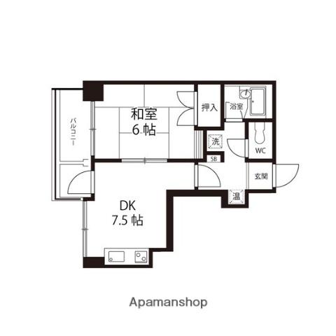 エクセルメトロⅠ(1DK/5階)の間取り写真