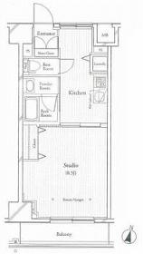 フィットエル仙台一番町(1K/8階)の間取り写真