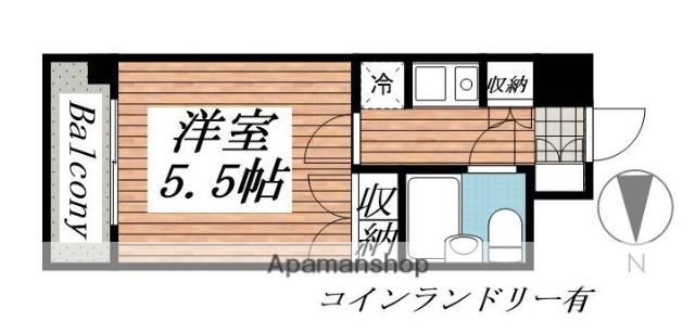 ラ・レジダンス・ド仙台(1K/5階)の間取り写真