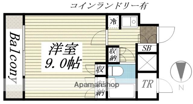 ラ・レジダンス・ド仙台(1K/6階)の間取り写真