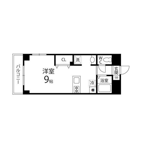 ドレミ館泉中央(ワンルーム/3階)の間取り写真