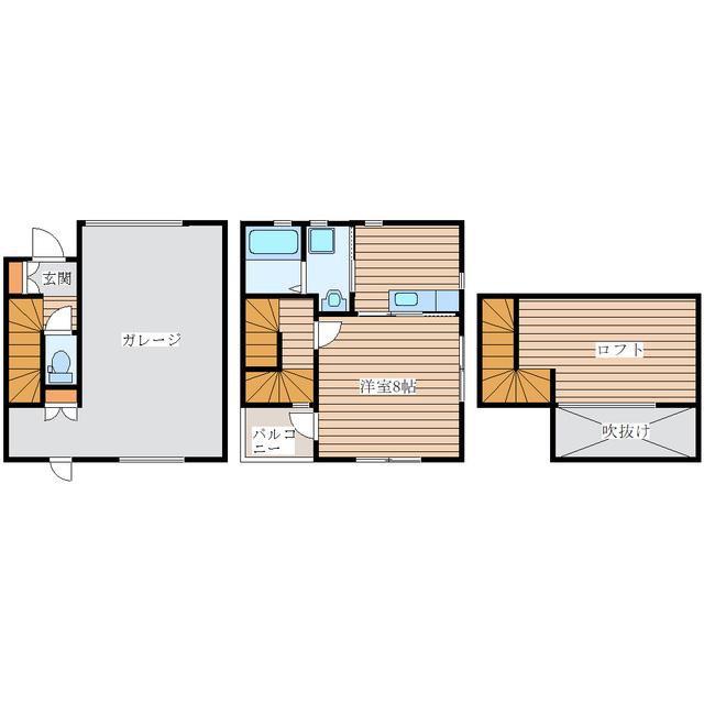 FORTRESS 壱番館(1DK/1階)の間取り写真