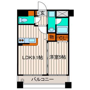 MCHATELET(1LDK/3階)の間取り写真