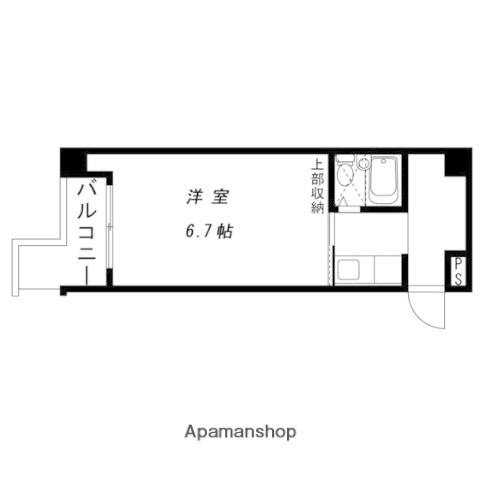 つかさ屋第一ビル(1K/4階)の間取り写真