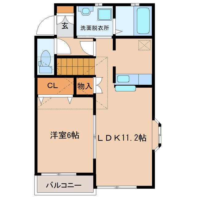 FRAIS961(1LDK/1階)の間取り写真