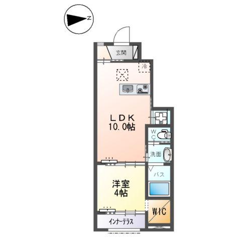 カーサトラスト(1LDK/1階)の間取り写真