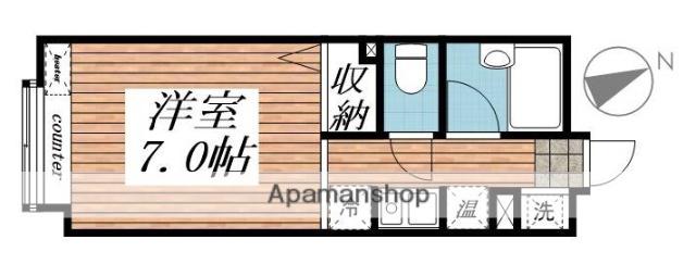 セントヒルズ仙台(ワンルーム/5階)の間取り写真