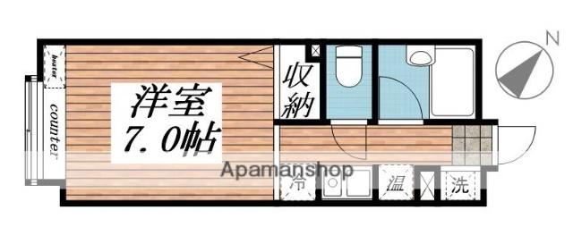 セントヒルズ仙台(ワンルーム/5階)の間取り写真