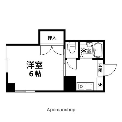 REPEAMENT勾当台(1K/1階)の間取り写真