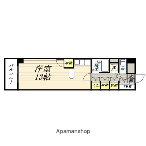 エスペランス日泉ビル(ワンルーム/3階)の間取り写真
