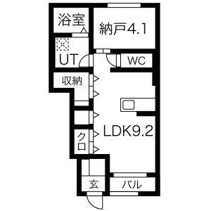 SOL・TELLAZA(1LDK/1階)の間取り写真