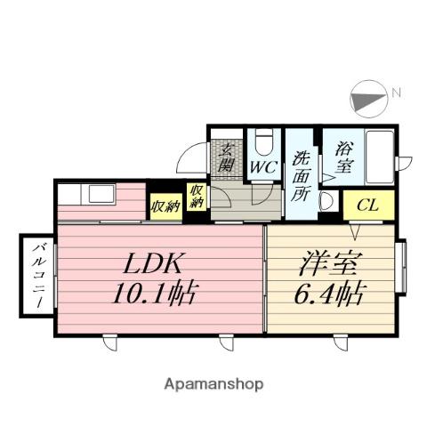 グレート・シリウス(1LDK/2階)の間取り写真