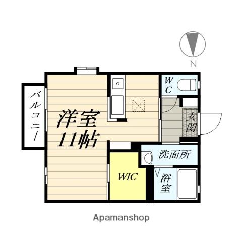 ヴェルドミール(ワンルーム/1階)の間取り写真