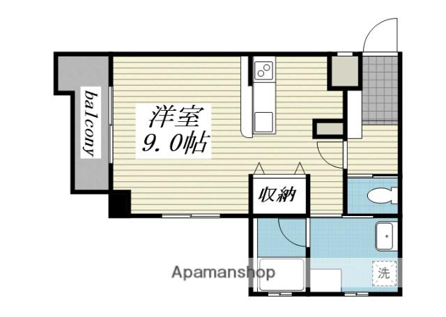 ヴィアーレ広瀬(ワンルーム/11階)の間取り写真