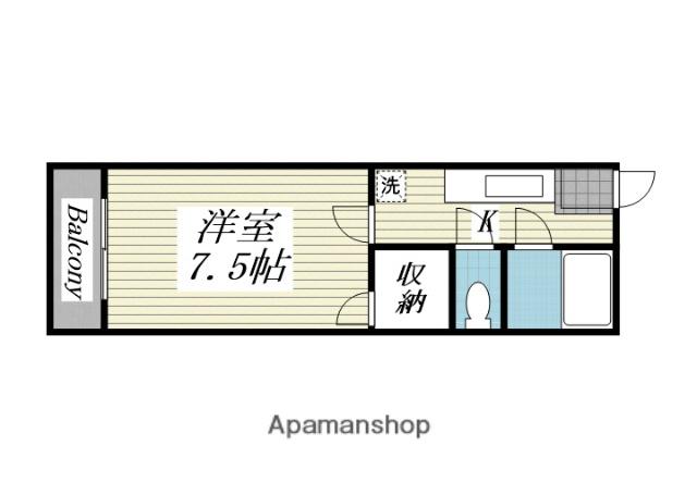 スマイルハイツ川平(1K/1階)の間取り写真