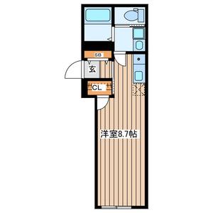 REFINA晩翠(ワンルーム/3階)の間取り写真