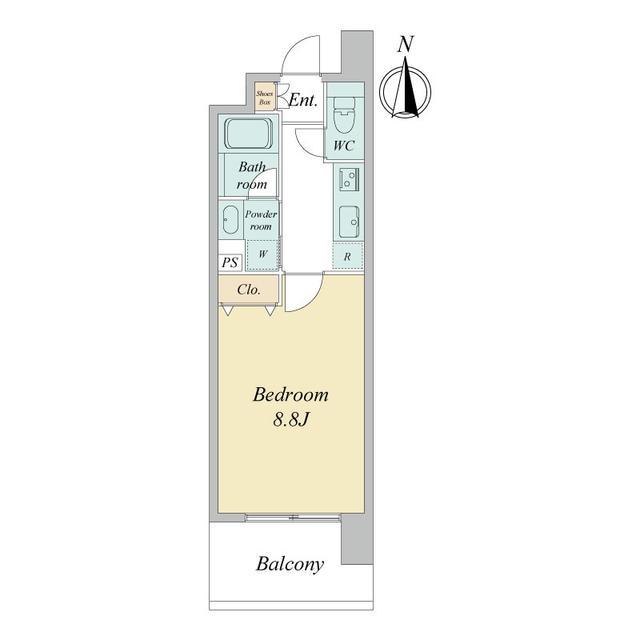 エルスタンザ仙台駅東(1K/6階)の間取り写真