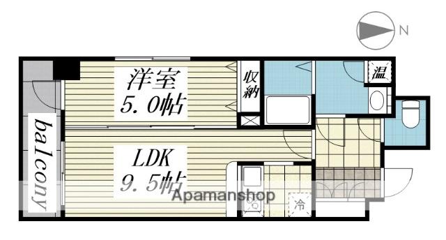 HF一番町レジデンス(1LDK/7階)の間取り写真