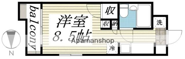 メゾン・ド・ポルカ(ワンルーム/1階)の間取り写真