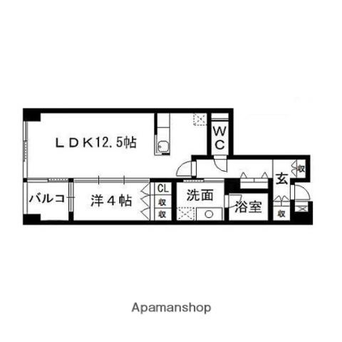 ファミールサイセイⅢ(1LDK/2階)の間取り写真