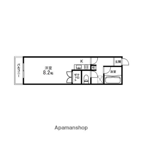 コンフォート宮城野ステーション(ワンルーム/2階)の間取り写真