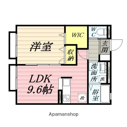 プランドール(1LDK/1階)の間取り写真