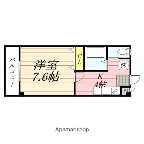 ライフステージ(1K/3階)の間取り写真