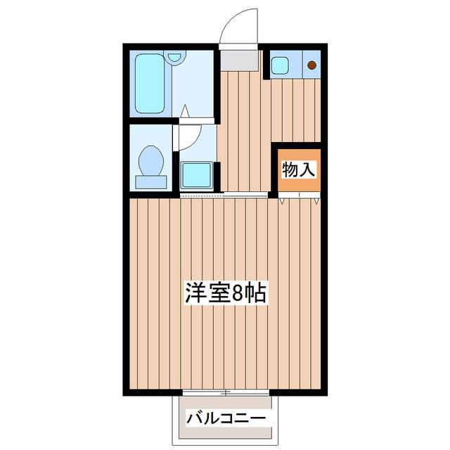 トゥインクルコート誠顕(1K/2階)の間取り写真