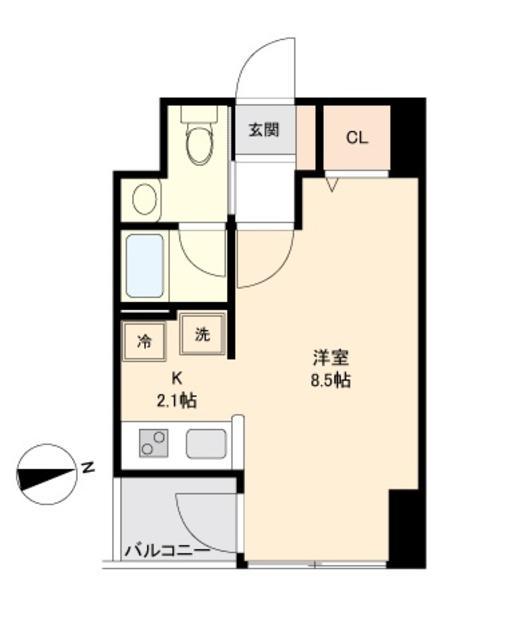 KDXレジデンス仙台駅東(ワンルーム/5階)の間取り写真