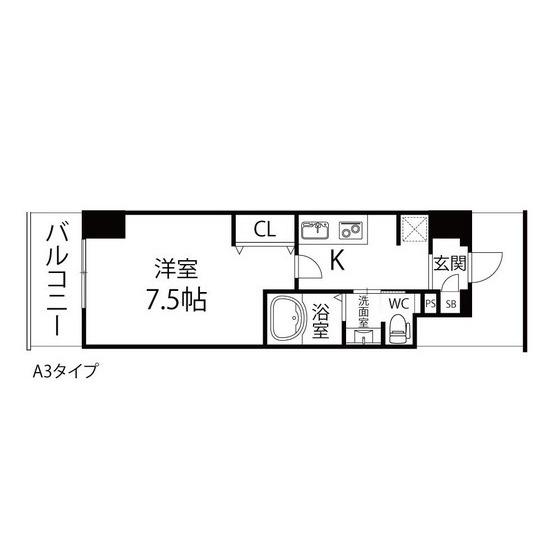 ルアーナ・エール・レジデンス卸町(1K/10階)の間取り写真