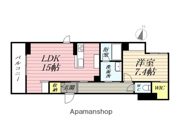 ALFLAT梅田町(1LDK/2階)の間取り写真