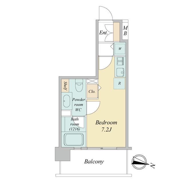 デュオフラッツ仙台木町通エアリ(ワンルーム/11階)の間取り写真