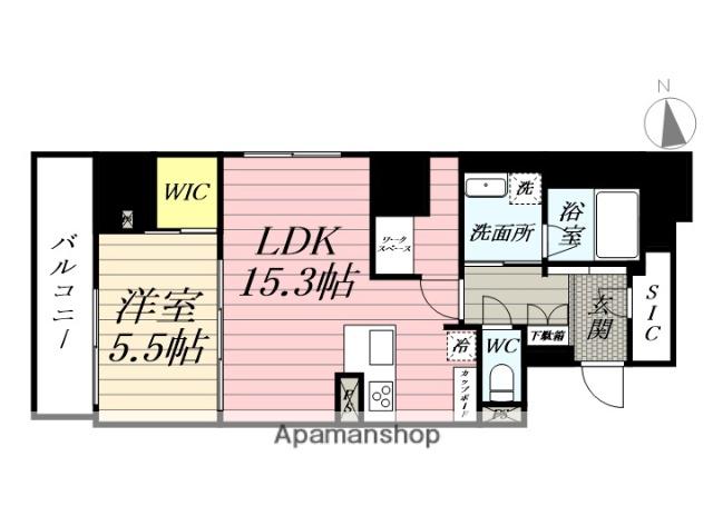 ナナアーク荒町(1LDK/10階)の間取り写真