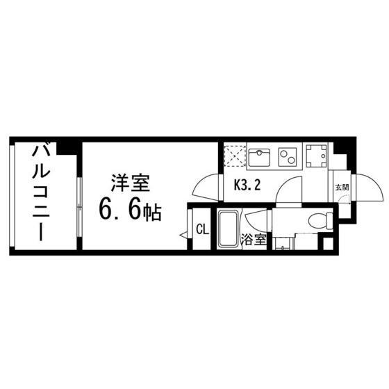 GRANDIA卸町(1K/11階)の間取り写真