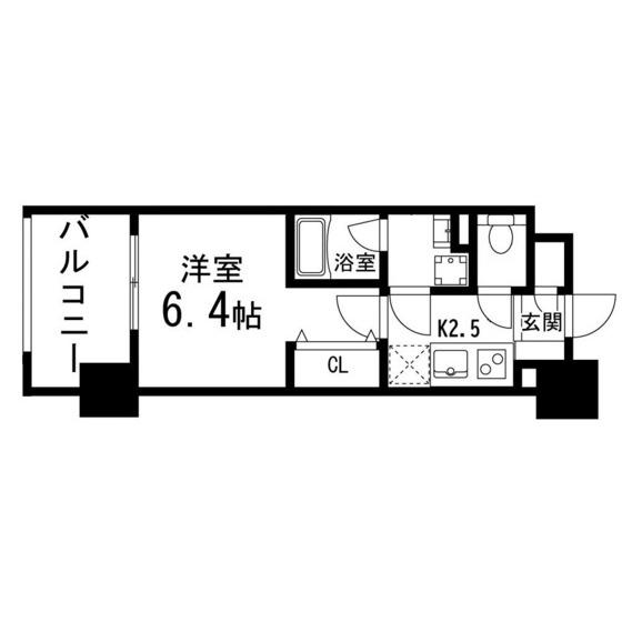 GRANDIA卸町(1K/11階)の間取り写真