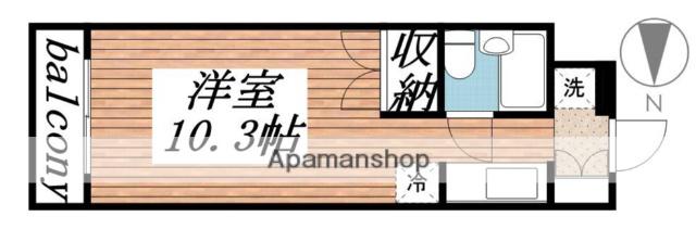 メゾン・ド・フェリー(ワンルーム/1階)の間取り写真