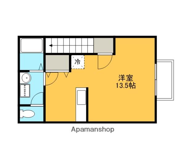 グランビュー船岡Ⅱ(ワンルーム/2階)の間取り写真