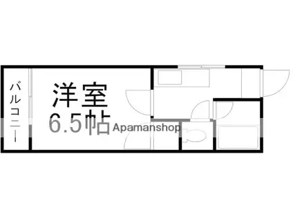 しぇとわⅣ(1K/1階)の間取り写真