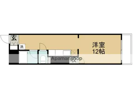 錦町チサンマンション(ワンルーム/5階)の間取り写真