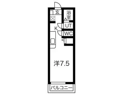 スペチアーレ(1K/2階)の間取り写真