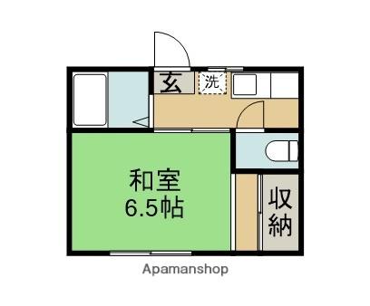 コーポ小松(1K/1階)の間取り写真