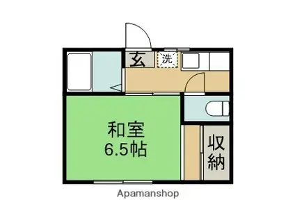 コーポ小松(1K/1階)の間取り写真