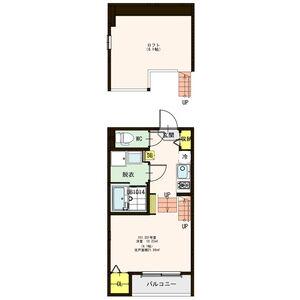 ハーモニーテラス出花(1K/1階)の間取り写真