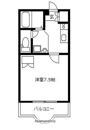 サンローゼ(1K/3階)の間取り写真
