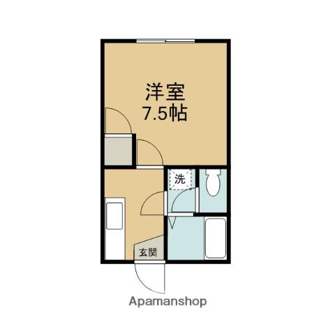 フレッシュハイツ(1K/2階)の間取り写真