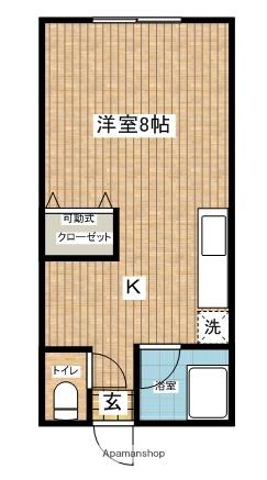 サンパティ駅前通(ワンルーム/2階)の間取り写真