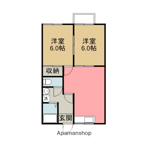 フェアステージZEN(2DK/2階)の間取り写真