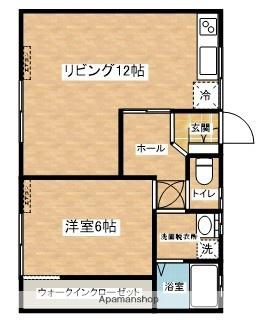 コーポマルロク(2DK/1階)の間取り写真